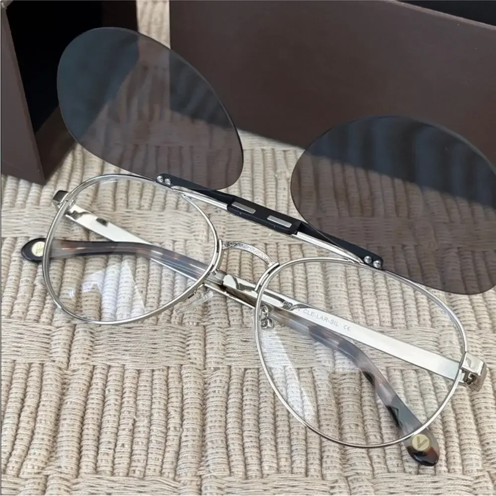VONTÉLLE Cerulean Blue Celofis Silver Metal Sunglasses
